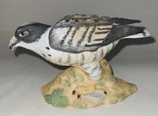 Vintage, Hand Painted, Porcelain Figurine of a Peregrine Falcon