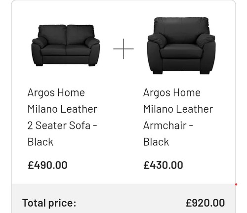 Argos home milano - argos, leather