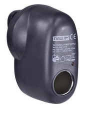 Eagle 12V 1A Car Cigarette Lighter Charger Socket to 3 Pin UK Mains Adaptor Plug