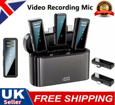 Wireless Lavalier Microphone Audio Video Recordings Mini Mic For iPhone Android