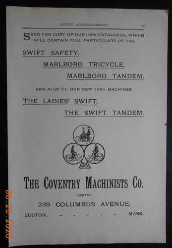 1889 the coventry machinsts - coventry,