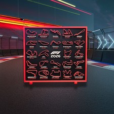 F1 2026 Race Calendar Wall Art