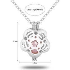 Pearl Cage Locket Pendant Charms For DIY Akoya Oyster Pearl Necklaces Chain Gift