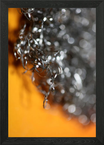 Metal wire abstract macro
