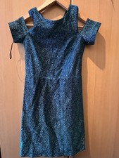 Topshop Women's Blue Sparkling