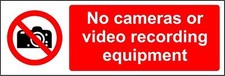  Prohibition signs No cameras