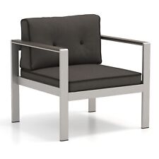 Aluminum Outdoor Patio Armchair Outdoor Garden Modern Sofa Chair with Cushions