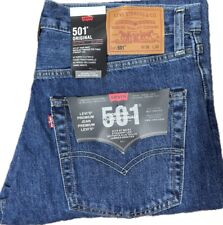 Levis® 501 Mens Denim Jeans Original Fit bottoms Straight Leg Pants Jean Black