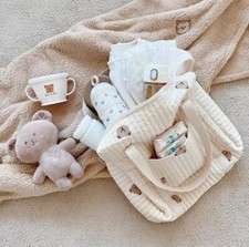 Teddy Bear Baby Changing Bag and Nappy Bag Set | Baby Changing and Wash Bag Set