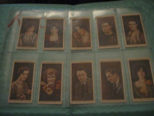 WILLS CINEMA STARS 2ND SERIES FULL SET OF 25 CIGARETTE CARDS IN PLASTIC SLEEVES