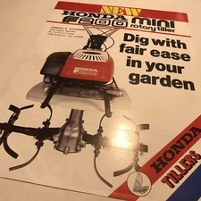 HONDA Rotary Tiller F200 Original 1980 Vintage Sales Brochure