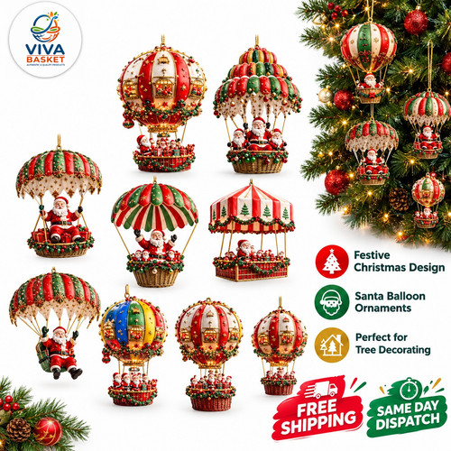10pcs santa claus wooden - santa,