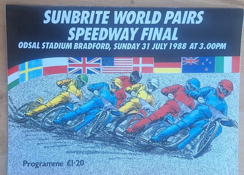 Speedway programme pairs world - programme,