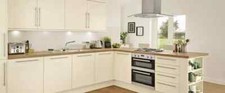 Howdens  Discontinued  Stockbridge Matt Cream Kitchen Range