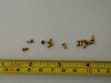 100 Brass eyelets, diameter 2.3 mm, length 5 mm