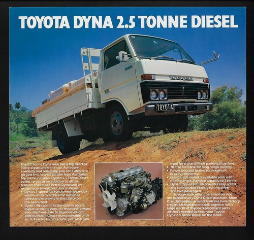 Toyota dyna tonne diesel - toyota, 2.5