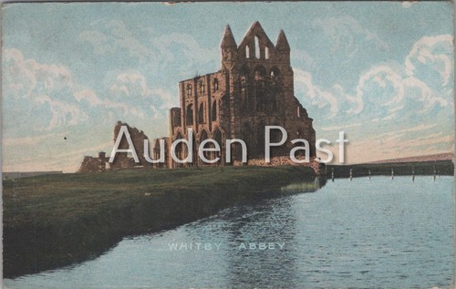 Vintage whitby abbey ruins - vintage,