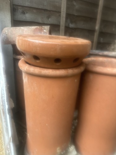 Terracotta clay vintage flue - vintage,