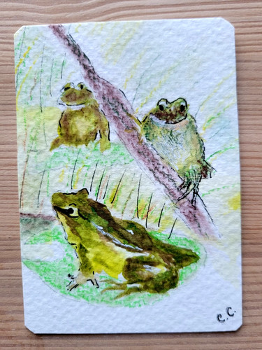 Aceo original watercolour - original,