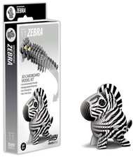 Eugy 3D Zebra Model Cardboard