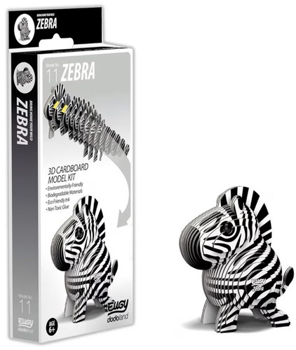 Eugy zebra model cardboard - eugy,