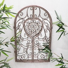 Rustic metal arched wall - rustic,