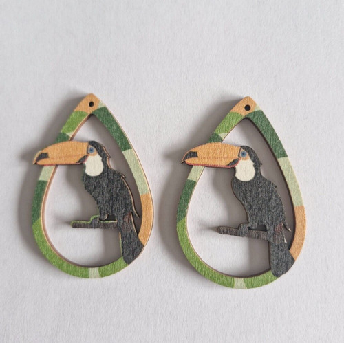 B11 toucan bird 2pc - -,