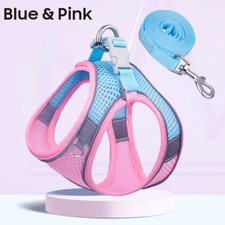 Reflective Dog Harness Nylon No Pull Pet Collars leash Vest Puppy Cat Breathable