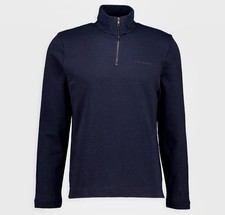 Ted Baker Mens Navy Cotton Zip
