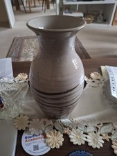 Large beige brown glazed - large,