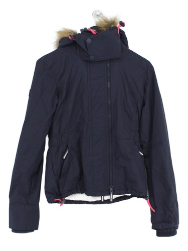 Superdry parka jacket blue - superdry,