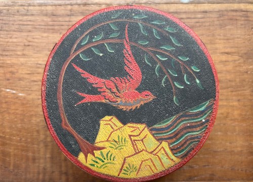Vintage folkart 1950 - 1950's, box