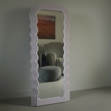 110cm Wave Mirror Long Wall