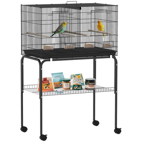Pawhut bird cage with divider - pawhut,