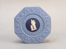 Jasperware Wedgwood Small Octagonal Box Tricolour Terpsichore Bicentenary