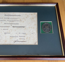 Framed Genuine WW1 German