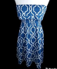 Escapada Strapless Blue/White