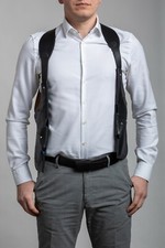 Leather shoulder holster bag