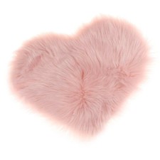 High-quality Faux Sheepskin Round Rug Chair Cover Seat Pad Ivory Grey Pink