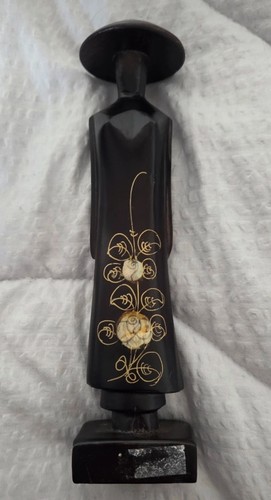 Vintage dark wood oriental - wood,