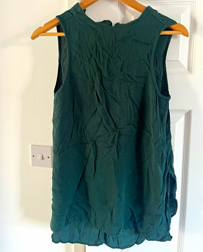Topshop green viscose - viscose, chiffon