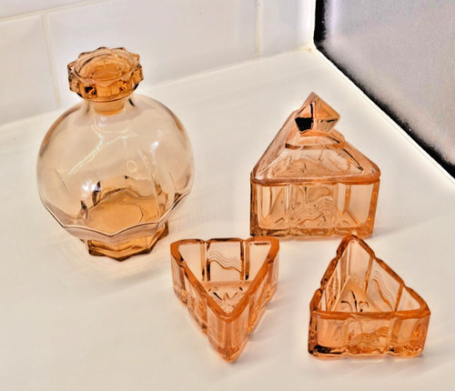 Vintage art deco pink - vintage,