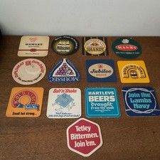 Vintage  13x1 beer mats Mainly  1980s - Beer Mats.