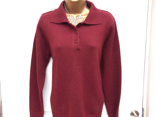 Ladies polo collared brown - ladies,