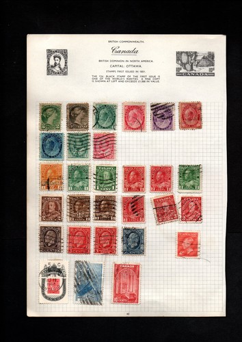 Stamps canada album sheet - ,