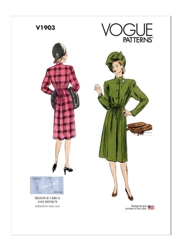 Vogue sewing pattern - vogue, v1903