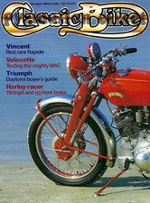 Velocette MAC Harley Racer Vincent Touring Rapide FN M86 Wilkinson TMC Daytona
