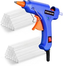 Cablor Mini Hot Glue Gun with Sticks (50pcs 100mm), Heat Up Quickly 20W Heating