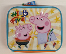 Peppa Pig Rectangular Insulated Lunch Box Bag for Boys and Girls, BPA Free