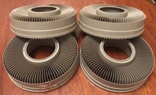 4 x Vintage Montgomery Ward 100 Slide Wheel Projector Tray 35mm Slide, UK Seller
